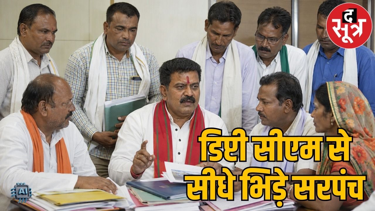विकास राशि के लिए उपमुख्यमंत्री विजय शर्मा के पास पहुंचे सरपंच 
