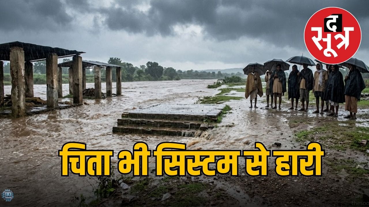 अचानक आए सैलाब में बही जलती चिता, शव निकालकर दोबारा करना पड़ा संस्कार 