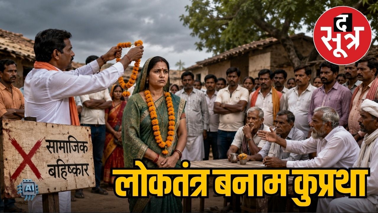 माला पहनाने पर महिला सरपंच का बहिष्कार : समाज में वापसी के लिए रखी शर्त 